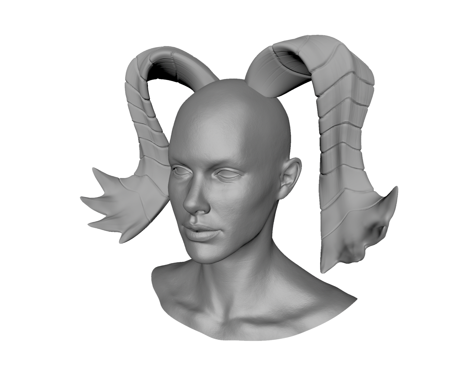 Stl Models Banbaro Horns For Beta F Monster Hunter World Willow Creative