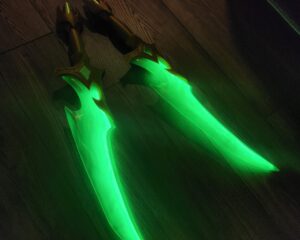 Valeera's daggers 3D printed (World of Warcraft)
