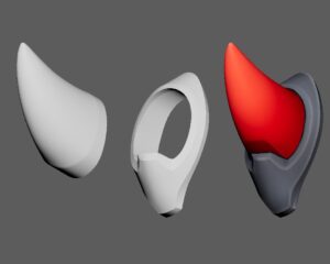 STL model Shion horns (Overwatch) for 3dprinting