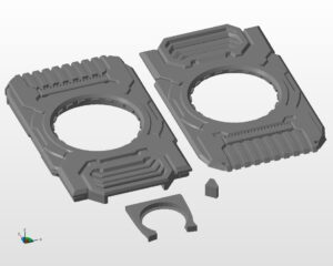STL model Cortana datachip (Halo 3) for 3dprinting